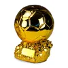 Trophées de tournoi de Football direct d'usine, ameublement créatif, trophée sphérique, Style européen, trophée en résine plaquée or