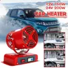 New 12V/24V Car Portable Auto Heater Defroster Fast Cars Windshield Defogger 360Electric Cooling Heating Fan