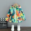 Girls coat spring and autumn styles 2024 new childrens spring jacket childrens baby windbreaker stylish butterfly 230801