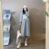 Dresses 2024 Spring Plus Size Maternity Dress Long Sleeve Side Split Block Color Fashion Printing Pregnant Woman Loose Casual Dresses