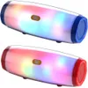 Stereo Music Players Column Subwoofer Support TF Card USB FM Radio LED Light Flash Portable Wireless Bluetooth Speaker