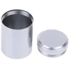 Bouteilles de rangement Portable Mini Tea Can Aluminium Stash Jar Sceau d'odeur Conteneur d'odeur Spice Organizer Pot Cuisine