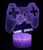 Night Lights Gaming Room Decor Playstation 5 Luces Habitacion Game Over Setup Teen Chambre Decoration Luz LED Lamp RGB Gamer Light5423674