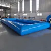 Atacado quadrado azul crianças grande rolo de água inflável andando piscina de bolinhas zorb crianças barco flutuante piscina para parque de diversões eua