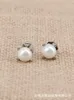 Designer David Yumans Yurma Jewelry Pearl Bead Earrings Popular Four Prong Imitation Diamond