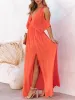 Dress Summer Dresses for Women 2023 Sexy V Neck Backless Long Dress Formal Occasion Dresses Elegant Clothes for Women Party Prom Robe