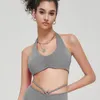 AL-080 Soutien-gorge de yoga pour femmes résistant aux chocs et sans anneau en acier Soutien-gorge de sport avec coussinet de poitrine intégré pour femmes Gym sans manches Fitness Yoga Fashion Tank Yoga Outfit Top Bras avec beauté du dos