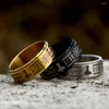 Cluster Rings Nordic Odin Viking Trinity Ring Stainless Steel Fashion Vintage Vikings Men Women Simple Amulet Jewelry Gift Wholesale