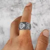 Bagues de cluster Unique Viking Bear Claw Bague Hommes Celtic Noeud En Acier Inoxydable Signet Punk Motocycliste Bijoux En Gros