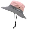 Berets Women Fisherman Hat Fashion Sun Cap Outdoor Travel Fishing Wspinaczka