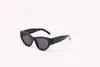 Brille Schöne Gezeitenstrahlungsrahmen Designer Sonnenbrille Sonnenbrille für Frauen und Männer Designer Y SLM6090 Same Style Classic Cat Eye Enge Butterfly Brille