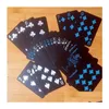 Jogo Preto Texas Holdem Clássico Publicidade Poker À Prova D 'Água Pvc Grind Durável Board Role Playing Games Magic Card 10 Set Drop Deliv Dhfxv