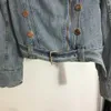 Giacche da donna abbigliamento firmato Cappotto di jeans Lettera B cintura doppiopetto vita nascosta stile pelle bavero cappotto di jeans a maniche lunghe Abbigliamento donna a1 240305