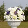 Dekorativa blommor SPR 2024 !! Wedding Road Lead Idear Rose Flower Candlestick Table Centerpiece Decoratio