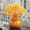 19 cm cristallo naturale albero fortunato albero di soldi ornamenti stile bonsai ricchezza fortuna ornamenti feng shui decorazioni per la casa T2007108668059