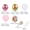 Nieuwe Baby Douche Latex Ballon Garland Arch Kit Folie Metaal Rose Gold Confetti Balons Achtergrond Bruiloft Happy Birthday Party Decor