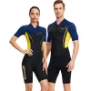 Swimwear 1.5MM Neoprene Short Sleeve Wetsuit Men And Women Summer Diving Suit Snorkeling Surfing Sailing Wetsuit One Piece Swimsuit