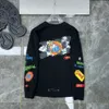 Tasarımcı Erkek Tişörtler Uzun Kollu Hoodie Tezgahlar Tişörtler Üst Mektup Baskı Kazak Giysileri S-2XL Asya Boyutu