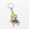 Anime x chaveiro gon killua zoldyck kurapika hisoka figuras de metal chaveiros para mulheres e homens moda carro chaveiro286y