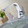 Banyo lavabo muslukları Vidric varışlar benzersiz tasarım pirinç krom havza musluk ve soğuk tek kol musluk