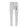 Nuevo diseño de jeans morados para hombres de alta calidad Jeans Fashion Denim Carga de mezclilla desgastada para hombres Jeans de moda de la calle High Street29-40