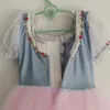 Stage Wear Jolie Taille Personnalisée Enfants Filles Femmes Adulte Ballet Danse Performance Longue Bleu Rose Robe Tutu Romantique