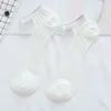 Women Socks 5 Pair Cute Sock Lace Ankle Soft Comfy Sheer Silk Cotton Elastic Mesh Transparent S Short