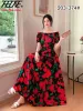 Платье Vestidos Robe Boho Платье Женское Макси Длинное Сексуальное Лето Индийская Одежда Богемный Хлопок Цветочный Пляж Корейский Модный Стиль Повседневная