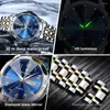 Montres-bracelets Poedagar Couple Montre pour hommes Femmes Numéro Cadran Rhombus Miroir Horloge à main en acier inoxydable Montres à quartz