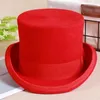 Bérets 2024 3 couleurs ensachées laine chapeau haut plat mode Fedora polyvalent Panama magicien gentleman tissé sangle couleur unie