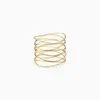 Varumärke Luxury Jewelry Classic 18K Gold Design Wave Layered Armband, förbättrar kvinnors eleganta smak