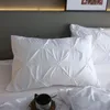 3pcs Luxury Solid Comfortable Quilt Cover Adult Bedding Bed Linens White Pillowcase Queen King Duvet Set 240226