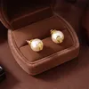 Woman Charm Earrings V Earing Designer Valentinolies Stud Pearl Orecchini Fashion Luxury Gold Silver Vlogo Jewelry Hoop Women Ohrringe 1451