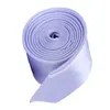 Fashion Men Women lilac Skinny Solid Color Plain Satin Polyester silk Tie Necktie Neck Ties 20 colors 5cmx145cm252Q