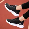 Vrouwen voor casual schoenen Men 2024 Zwart blauw grijs Adem comfortabele sporttrainer Sneaker Color-30 Size 28 Com 77 24 Tafel