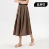 Women's Pants Calf-Length Korean Style Wide Leg Office Lady Loose Breathable Clothing Spring Summer