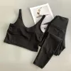 Top+pantaloni da donna set di yoga stretto set di giubbotti sportivi che salta i leggings per palestra resistenza alla palestra Resistenza alla forza di abbigliamento sportivo che corre sudore di sudore sportivo.