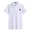 Camisa Polo Mens Designer Camisa Polo Camiseta Tees High End Estilista Carta Algodão V Pescoço Homens Tops Tees Mulher Camisetas Luxo Casual Casal Roupas Tamanho Asiático XXXXL 4XL