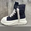 Scarpe casual in pelle roccia ad alto taglio stivali da design da donna stivali da donna con stivale da scarpe da scarpe da scarpe da scarpe da ginnastica in gomma in pizzo ad alta sneaker con sneaker