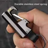 Lighters Innovative KeyChain Bottle Opener Portable Metal Light USB Laddning Tungsten Ignite Windproof Light Mens Gift Outdoor Q240305