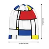 Berets Art Beanie Hats Mondrian Minimalist De Stijl Modern Skullies Beanies Outdoor Adult Unisex Caps Design Trendy Bonnet