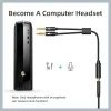 Aux Audio Splitter Cables Jack Stereo Audio Female to 2 male Headset Mic Y Connectors Cables Adapter ZZ