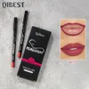 Qi 12 färger högkvalitativa läppfoder blyerts långvarig smink lipliner set charmig läppfoder con lipstick kosmetics 240305