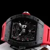 Montre de marque Grestest montres-bracelets RM montre-bracelet Rm022 (ntpt rouge) montre chronographe mécanique automatique