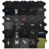 Дизайнерские футболки Роскошные французские футболки из плотного хлопка 260 г / м2 Винтажные ретро-стиранные мужские топы с короткими рукавами с принтом Уличная одежда Свободный негабаритный дизайн