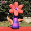 wholesale Shopping Mall Decoration Inflatable Giant Colorful Flower Plants Models For Advertising Event With Air Blower Toys Sports 6M Height