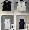 Designer T-shirt Femmes Top court T-shirts Débardeur Anagram Régulier Coton Jersey Camis Femme T-shirts Broderie Tricots Pour Femmes Sport Yoga Top Simple VestN