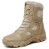 Scarpe da esterno Sandali Vendita calda Stivali tattici da uomo Autunno Leggero Plus Size Zip laterale Mesh Stivali da combattimento statunitensi Outdoor Durevole Trekking Desert Work Boot YQ240301