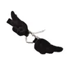 Choker Fashionable Black And White Angel Wing Necklace Beautifully Crafted Neck Chain Jewelry