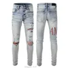 jeans de marque hommes miri jeans mode cool style denim pantalon en détresse déchiré motard broderie luxe noir bleu jean slim fit moto haute qualité tendance coton